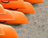 Surf City Topsail Boat Rental Kayaks on beach image
