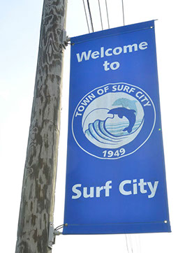 Welcome to Surf City Topsail Beach NC Banner